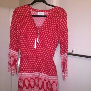 Long sleeve mini dress